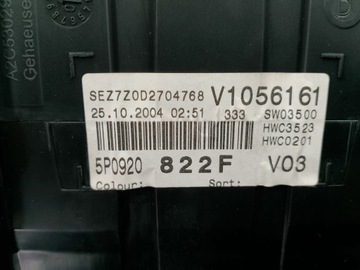 фото thumb №9, Спидометр seat toledo iii 5p0920822f a2c53029654 110080280002 1.6 bgu