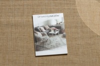 RUG CARPET 60x110 см круги бежевые/коричневые #DEV386