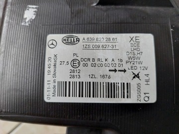 фото thumb №13, Лампа ліва - bi-xenon - led - mercedes vito w639 - рестайлінг