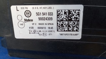 фото thumb №15, Лампа лівий перед eu volkswagen golf vii 7 bixenon ксенон led 5g1941033