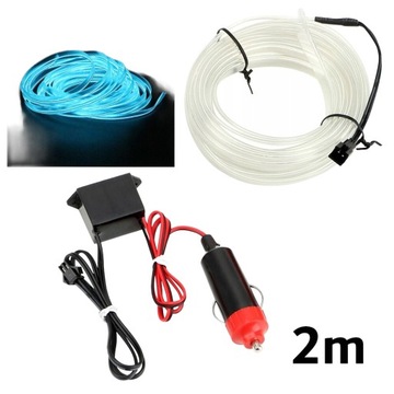 фото thumb №1, 2m оптоволокно el wire led стрічка стрічка фоновий
