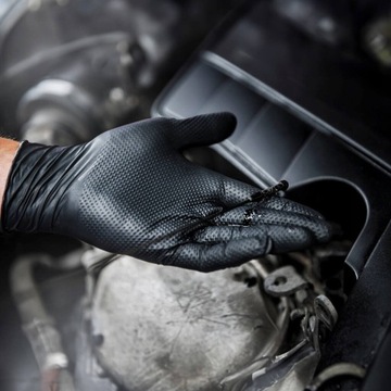 Нитриловые перчатки GOGRIP GO GRIP Черные перчатки для мастерских Черные XXL