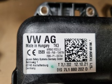 фото thumb №8, Vw transporter t6.1 t6 рестайлинг панель оригинал подушка безопасности водитель пассажир ремни