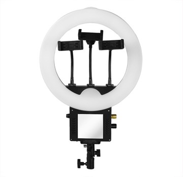LAMPA PIERŚCIENIOWA RING 50W LED ŚCIEMNIACZ BARWA