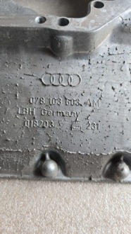 фото thumb №3, 078103603am поддон масляная часть верхний