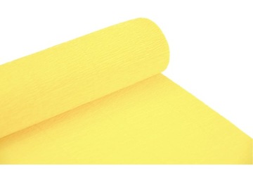 Krepina BIBUŁA MARSZCZONA WŁOSKA Żółty 180g Krepa nr. 575 YELLOW cytrynowy