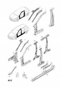 фото thumb №8, Четверть блок двигателя средний нижний l astra iii h 5d