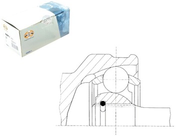 Комплект приводных шарниров LÖBRO 303995 7H0407321