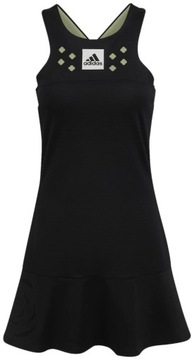 ADIDAS черное теннисное платье с шортами - XS