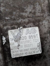 фото thumb №7, Компрессор кондиционера vw golf 5 skoda seat audi a3 1k0820859t