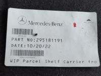фото thumb №9, Полка багажника багажника ролета зад mercedes c клас 206 w206 sedan