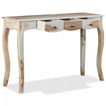 Стол-консоль с 3 ящиками, дерево Шишем, 110x40x76 см