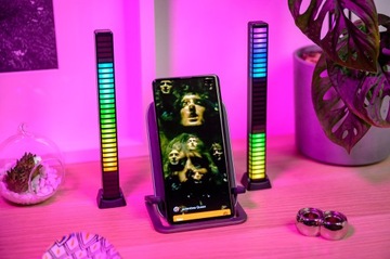 Эквалайзер RGB Redleaf 32LED 3d - черный