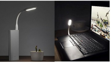 USB-лампа силиконовая, передвижная, функциональная для ноутбука, светодиодная, прочная, гибкая.