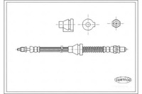 фото thumb №1, Corteco шланг тормозной гибкий ford ka 96-08 lew