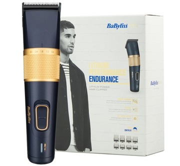 Машинка для стрижки волос BABYLISS E986E триммер 8 насадок 45 длин 0,6-28 Титан