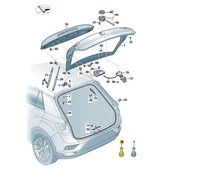 фото thumb №1, Набор ремонтный кронштейн спойлер vw t-roc oe: 2ga898533b