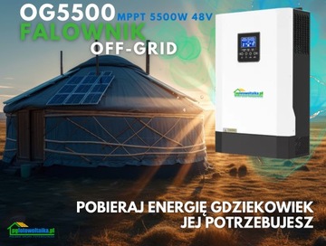 Гибридный инвертор MPPT 5,5 кВт, 110 А, АВТОНОМНЫЙ Wi-Fi, подключение до 6 инверторов