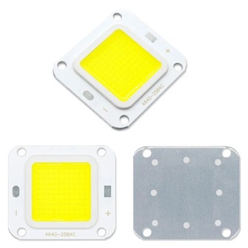 LED COB 50Вт DC 12В-13.5В теплый белый