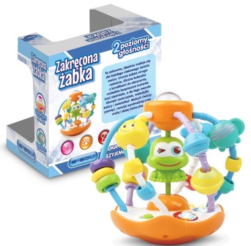 ОБРАЗОВАТЕЛЬНАЯ ИГРУШКА ДЛЯ ПОЛКА CRAZY FROG ДЛЯ МЛАДЕНЦА 6М+