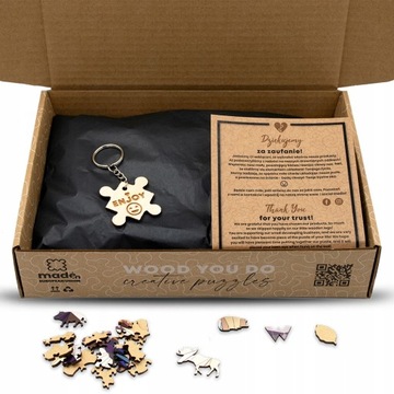 PUZZLE DREWNIANE KRÓLIK WIELKANOCNY 140 elementów