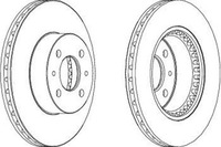 фото thumb №2, Ferodo гальмівні диски гальмівні 2szt lexus gs renault lagu