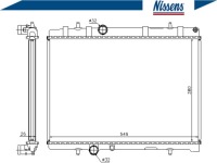 Радиатор двигателя nissens 63605a 1330j9 Киев, фото thumb