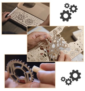 Красивый 3D деревянный пазл uGEARS Tram Line