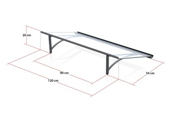 DASZEK RUMBA 120X54 ANTRACYT