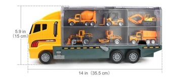 TRUCK TRUCK LAWETA + 6 МАШИН Набор машин XL