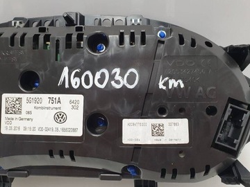 фото thumb №12, Vw golf vii 2016 спідометр  / спідометр 5g1920751a пробіг 160 030 km