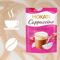 Кофе сладкий капучино Dragon Fruit десертная пенка без эспрессо-машины 40г Мокате
