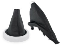 Купить Mini cooper r50 чехол переключения передач 1 тормоза кожа 1 нити чёрные, фото thumb