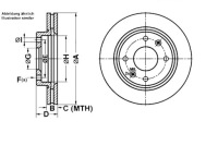 фото thumb №1, Тормозные диски тормозные 2szt. hyundai elantra matrix 1.5d