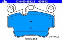 фото thumb №1, Гальмівні колодки гальмівний. porsche 911 997 04- перед, задня