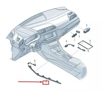 фото thumb №1, Audi q3 f3 правый console волокно optic проводник lhd 83b947200