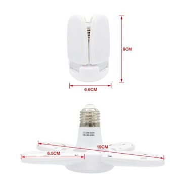 Гаражный светильник Mini LED 38W 6000LM 6500K белый