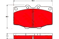 Гальмівні колодки гальмівні toyota перед landcr. trw Ціна, фото thumb