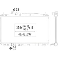 фото thumb №1, Diederichs dcm2183 радиатор, система охлаждение двигателя