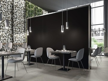 Керамогранит матовый черный 60x120 rectify 24H