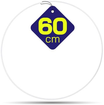 Обруч металлический БЕЛЫЙ 60 см.