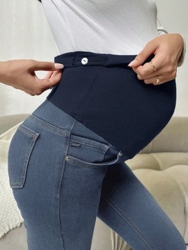 SHEIN MATERNITY SPODNIE JEANSOWE NIEBIESKIE M 551