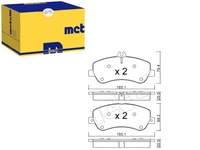 фото thumb №1, Metelli тормозные колодки тормозные mercedes glk 350 204.956