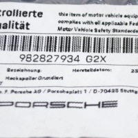 фото thumb №7, Porsche 718 boxster 982 верхний спойлер заднего бампера запчасть 982827934g2x
