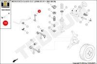 фото thumb №3, З'єднувач стабілізатора передній лівий правий mercedes