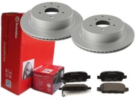 фото thumb №1, Гальмівні диски + гальмівні колодки brembo задня infiniti fx m35 m45 q50