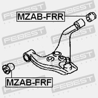 фото thumb №15, Втулка задняя рычага нижний перед mazda bongo