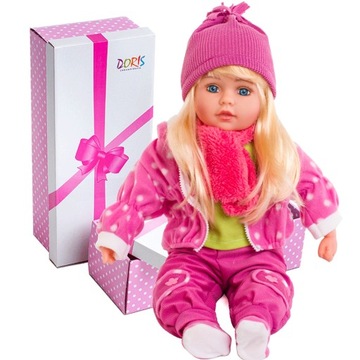 БОЛЬШАЯ КУКЛА длиной 60 см, BABY говорит и поет PL