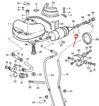 Porsche 968 клапан обратный насоса топлива 94460895101 оригинальный Киев, фото thumb