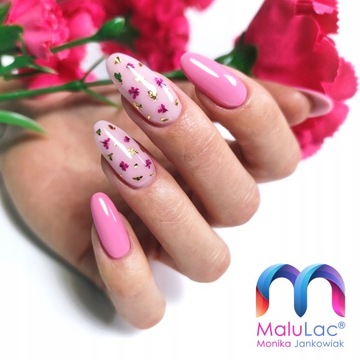Набор для наращивания ногтей MaluLac UV: 2 геля по 45 г + кисть для геля